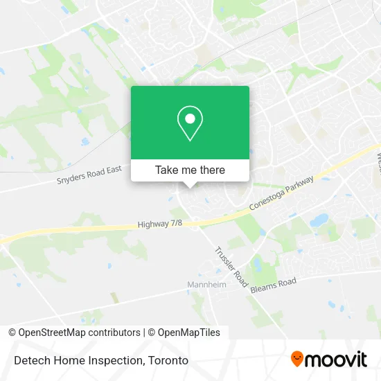 Detech Home Inspection map