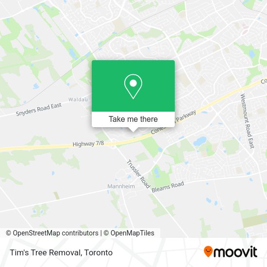 Tim's Tree Removal map