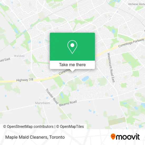 Maple Maid Cleaners map