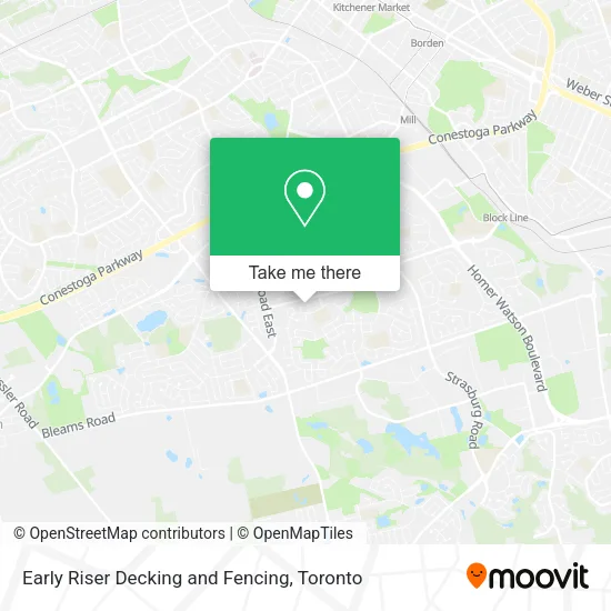 Early Riser Decking and Fencing map