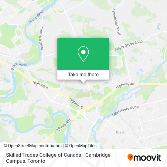 Skilled Trades College of Canada - Cambridge Campus plan