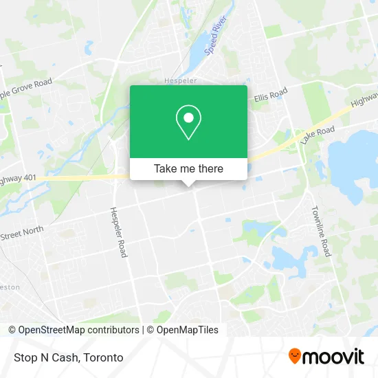 Stop N Cash map
