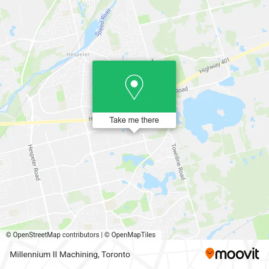 Millennium II Machining map