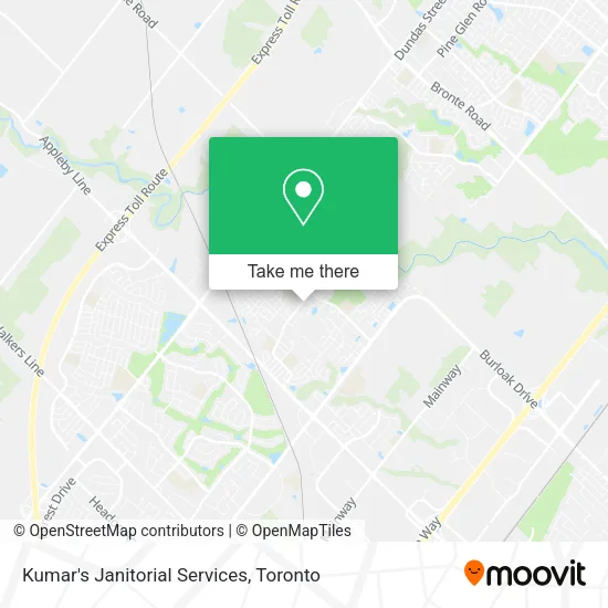 Kumar's Janitorial Services map