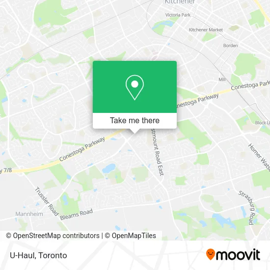 U-Haul map