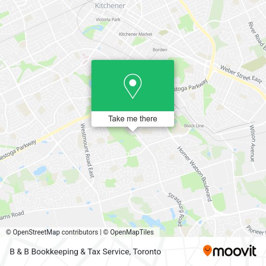 B & B Bookkeeping & Tax Service map
