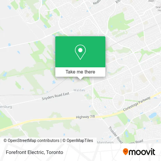 Forefront Electric map