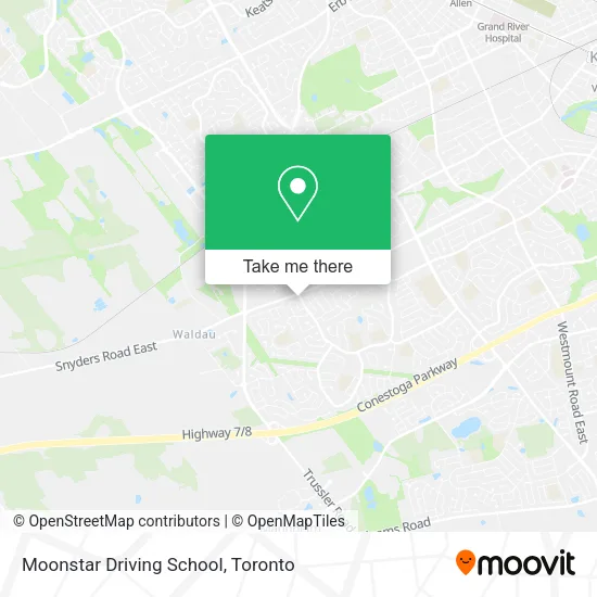Moonstar Driving School map