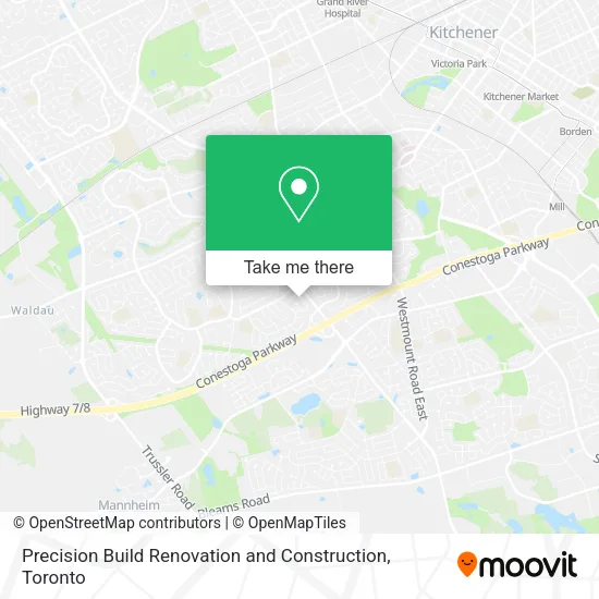 Precision Build Renovation and Construction map