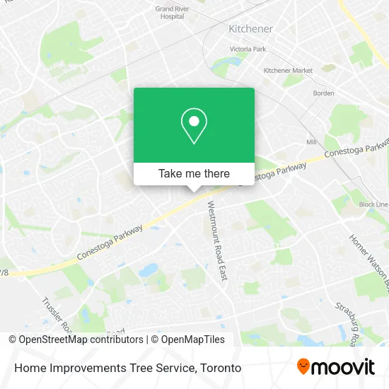 Home Improvements Tree Service map