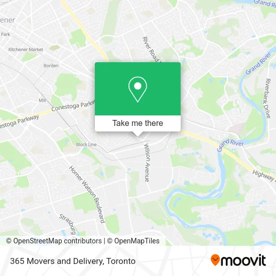 365 Movers and Delivery map