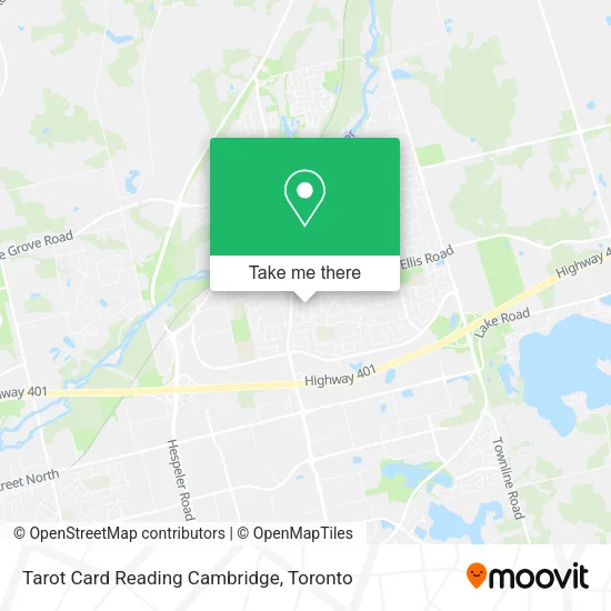 Tarot Card Reading Cambridge map