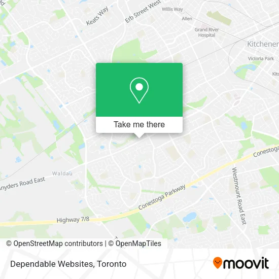 Dependable Websites map