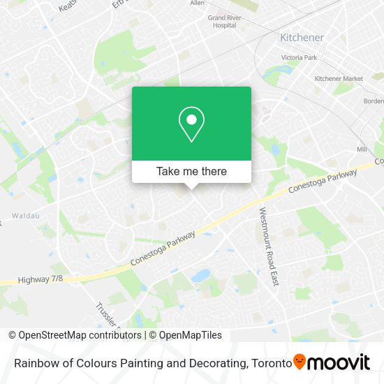 Rainbow of Colours Painting and Decorating map