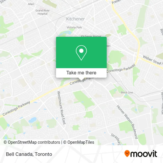 Bell Canada map