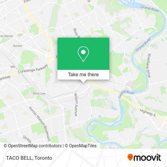 TACO BELL map