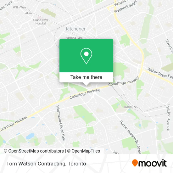 Tom Watson Contracting map
