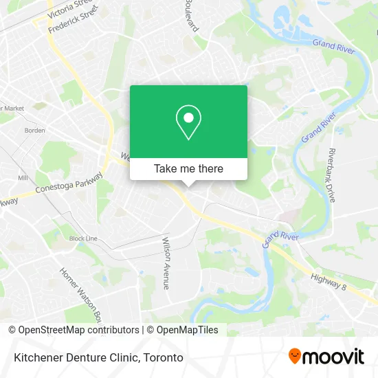 Kitchener Denture Clinic map