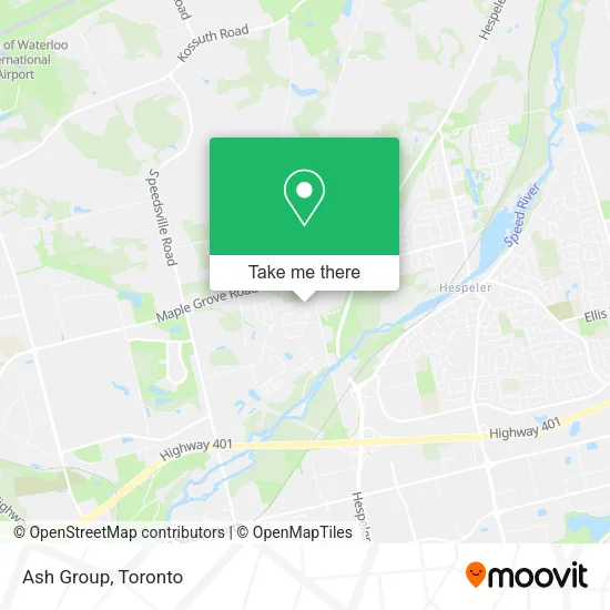 Ash Group map