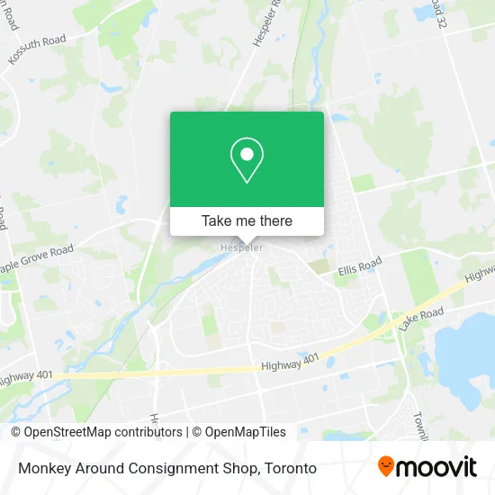 Monkey Around Consignment Shop map