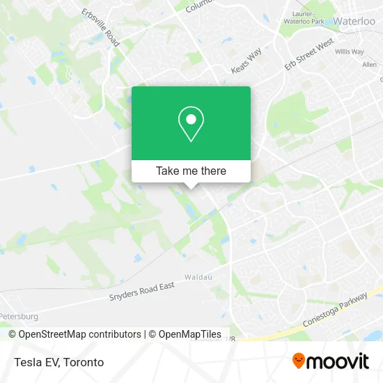 Tesla EV map