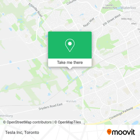 Tesla Inc map
