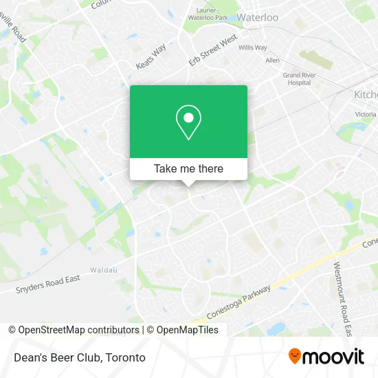 Dean's Beer Club map