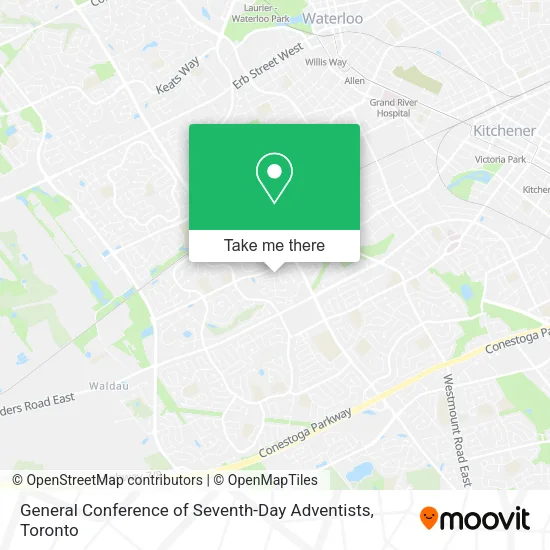 General Conference of Seventh-Day Adventists map