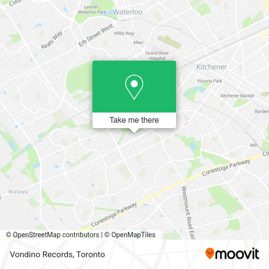 Vondino Records map