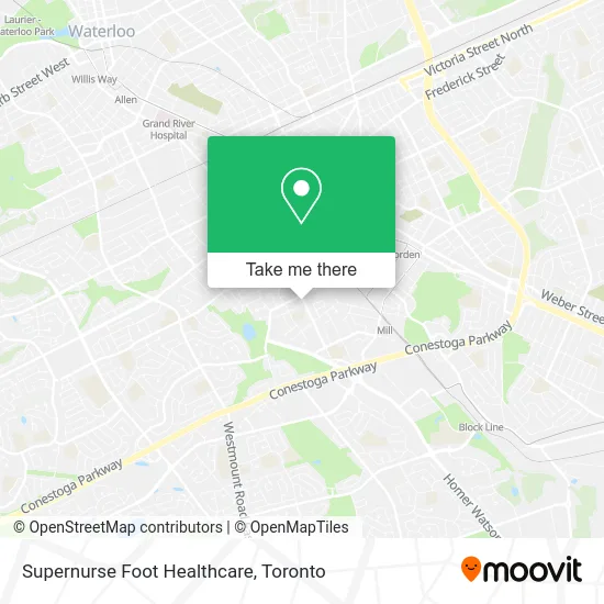 Supernurse Foot Healthcare map