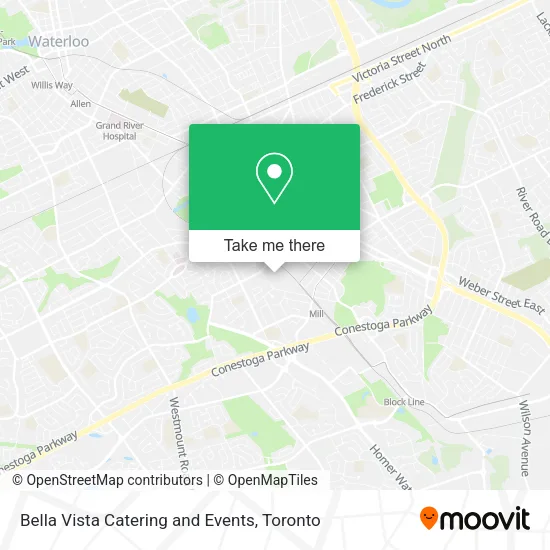 Bella Vista Catering and Events map