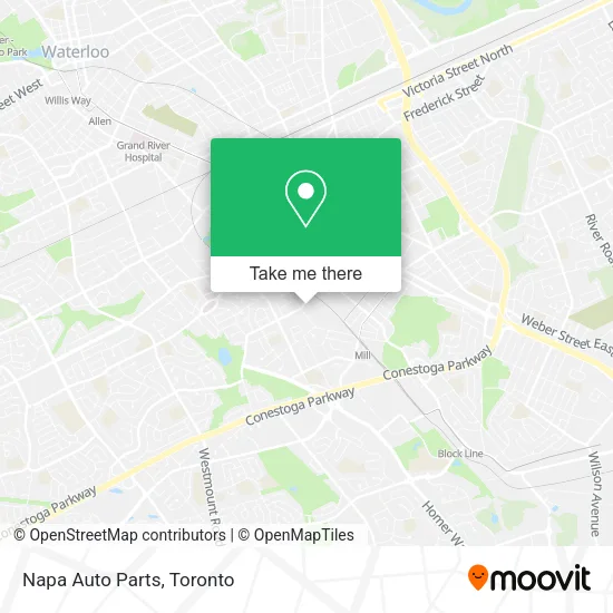 Napa Auto Parts map