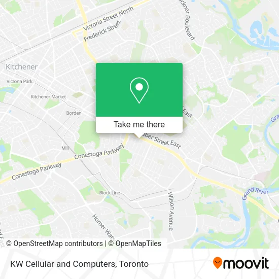 KW Cellular and Computers map