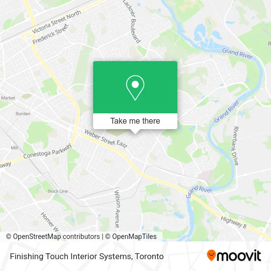 Finishing Touch Interior Systems map