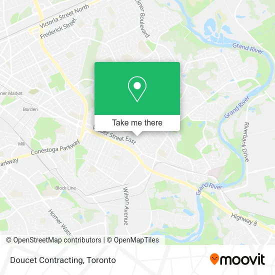 Doucet Contracting map