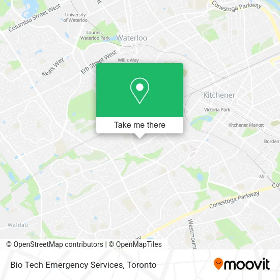 Bio Tech Emergency Services map