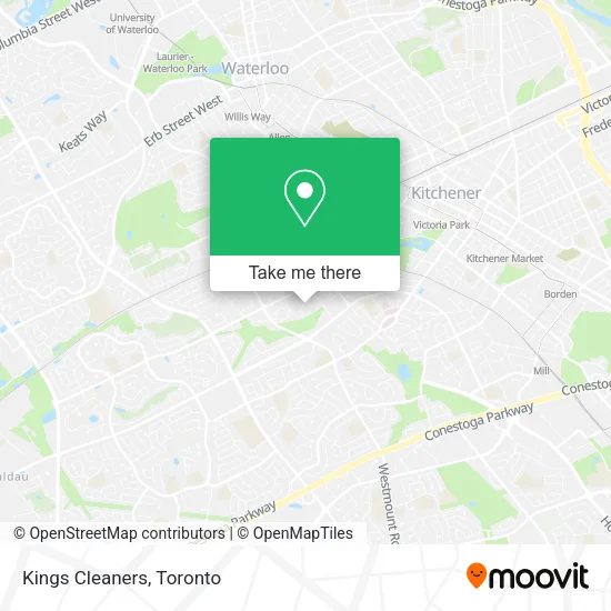 Kings Cleaners map