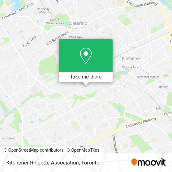 Kitchener Ringette Association map
