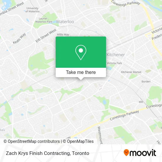 Zach Krys Finish Contracting map