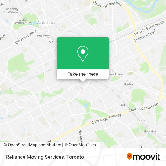 Reliance Moving Services map