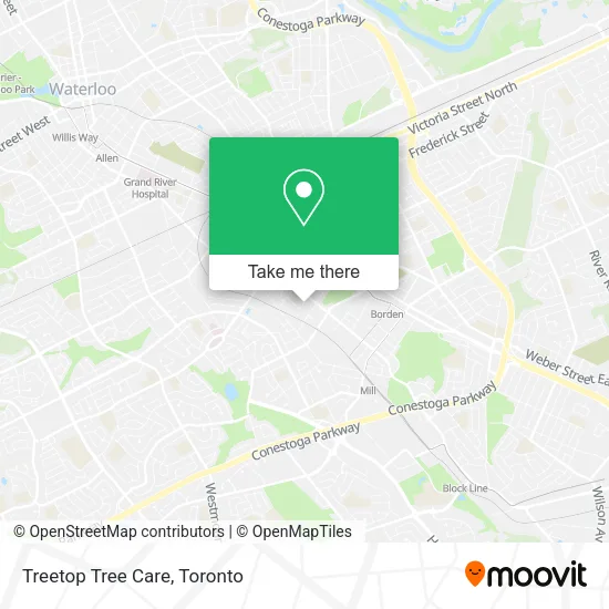 Treetop Tree Care map