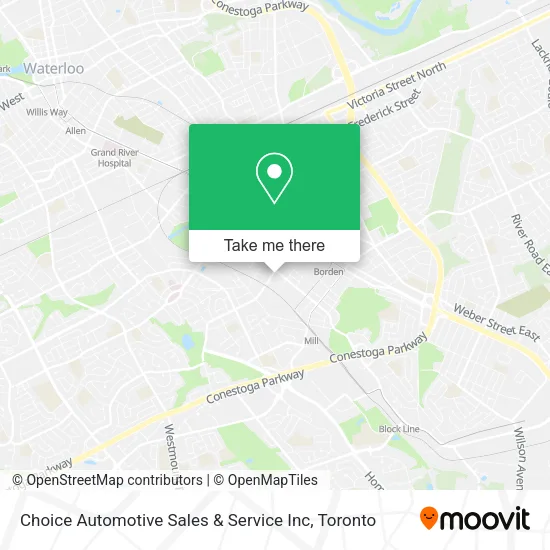 Choice Automotive Sales & Service Inc map