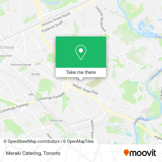 Meraki Catering map