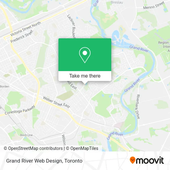 Grand River Web Design map