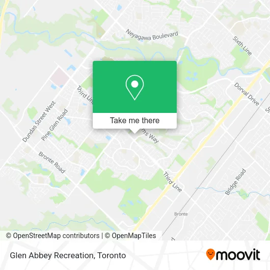 Glen Abbey Recreation map