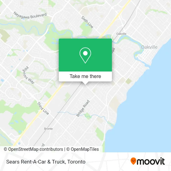 Sears Rent-A-Car & Truck map