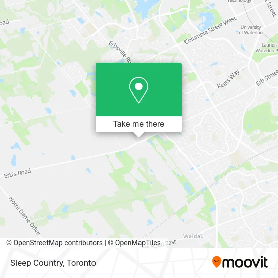 Sleep Country map