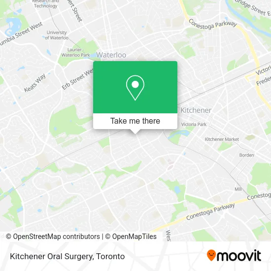 Kitchener Oral Surgery map