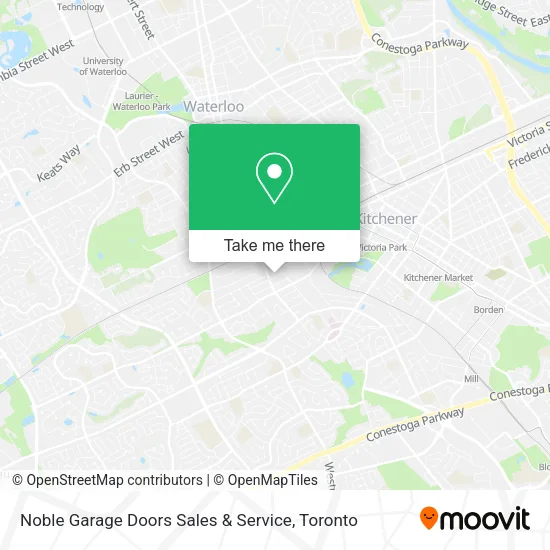 Noble Garage Doors Sales & Service map