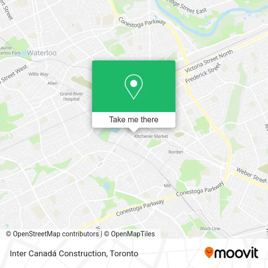 Inter Canadá Construction map